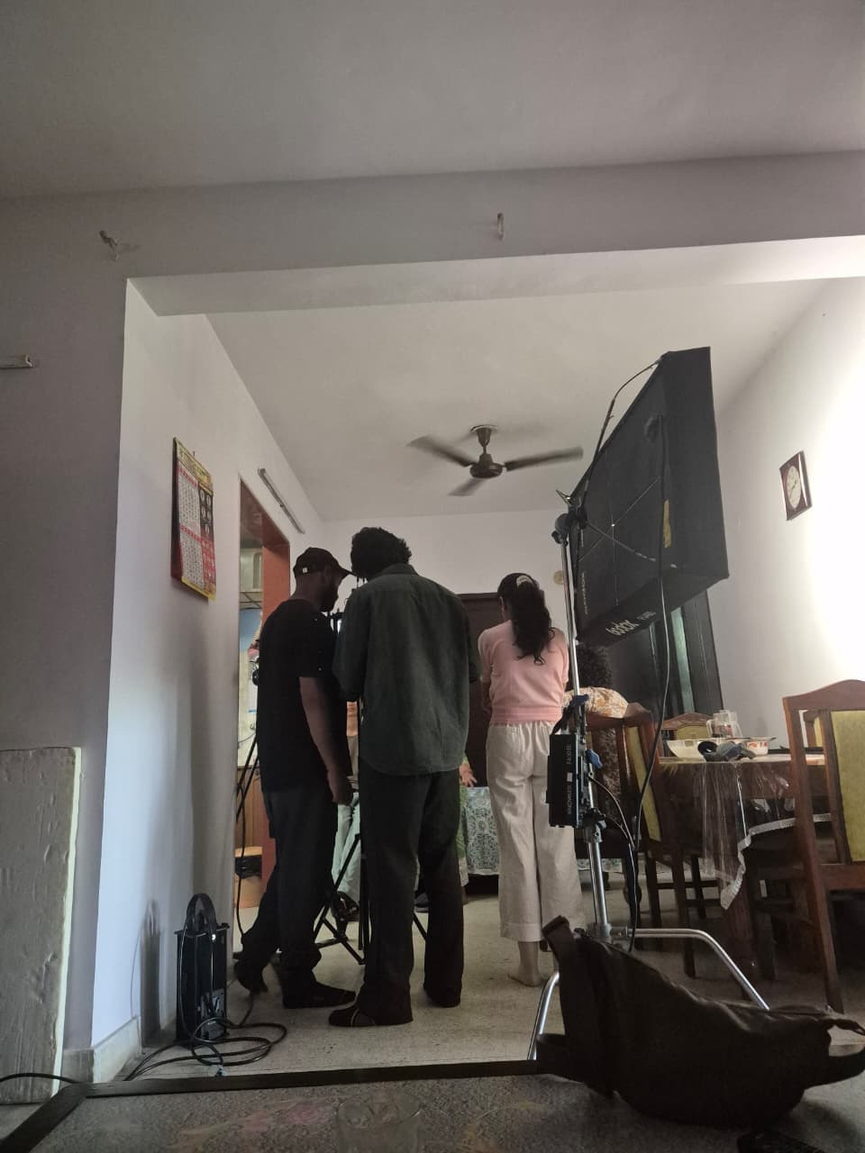 Cosette Media on-location production lighting setup